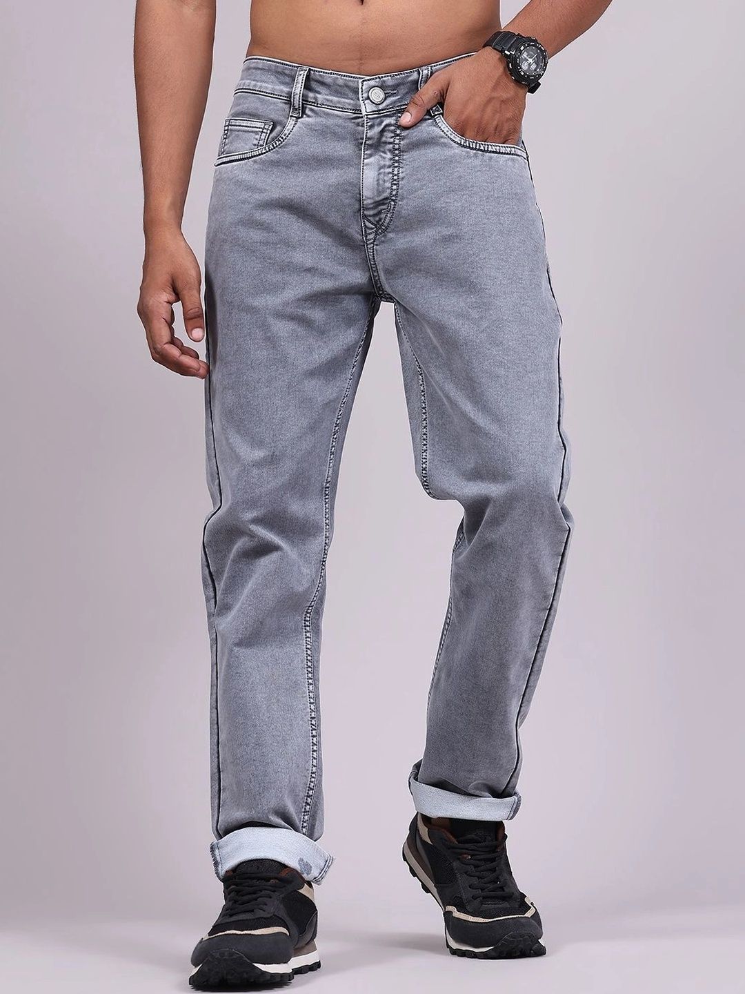 V-Mart Men Regular Fit Mid-Rise Stretchable Jeans-image-29
