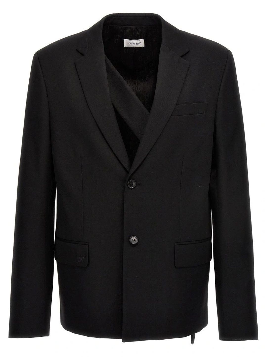 Off-White Black Notched Lapel Blazer-picture-54