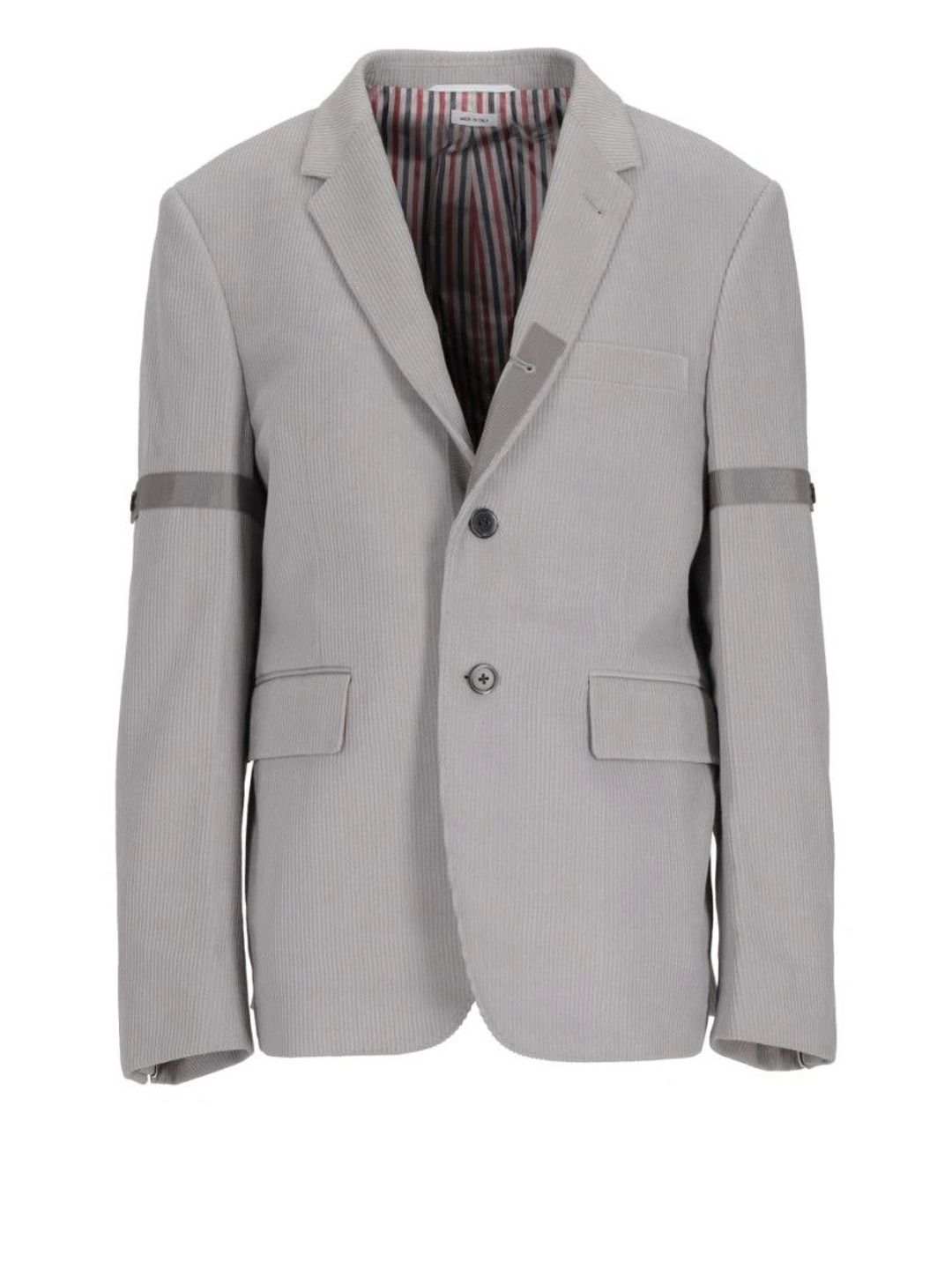 Thom Browne Grey Corduroy Extra Slim Fit Blazer-picture-23