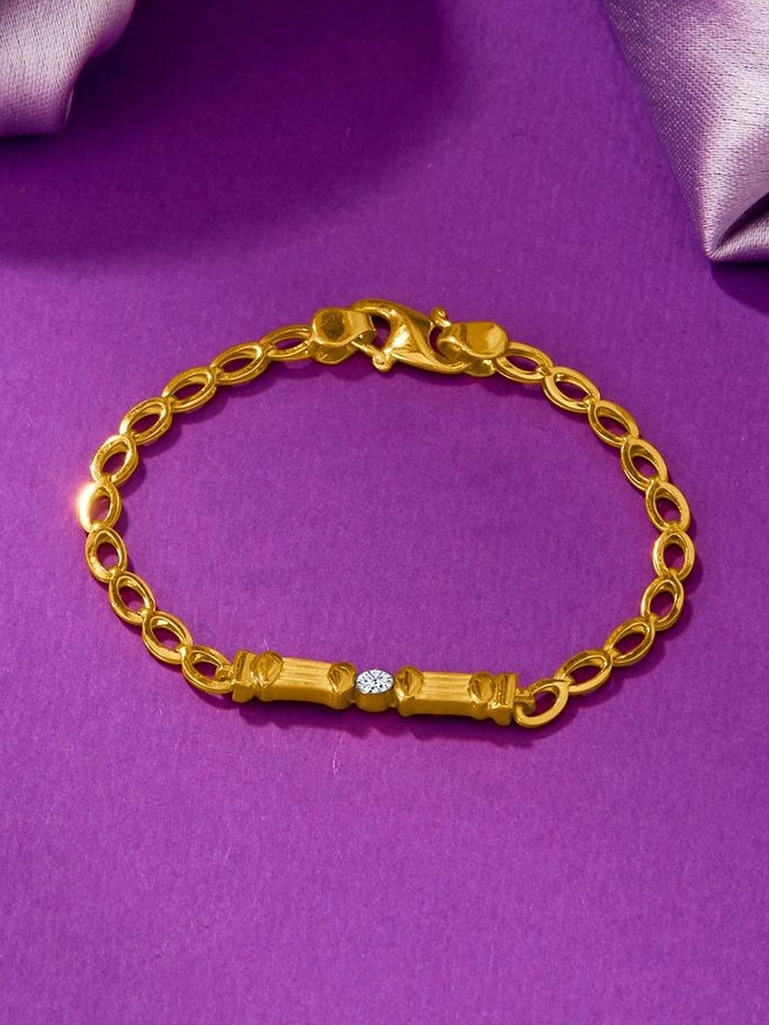 P N GADGIL JEWELLERS Kids 22KT Gold Tiny Arms Bracelet - 5 g-image-30