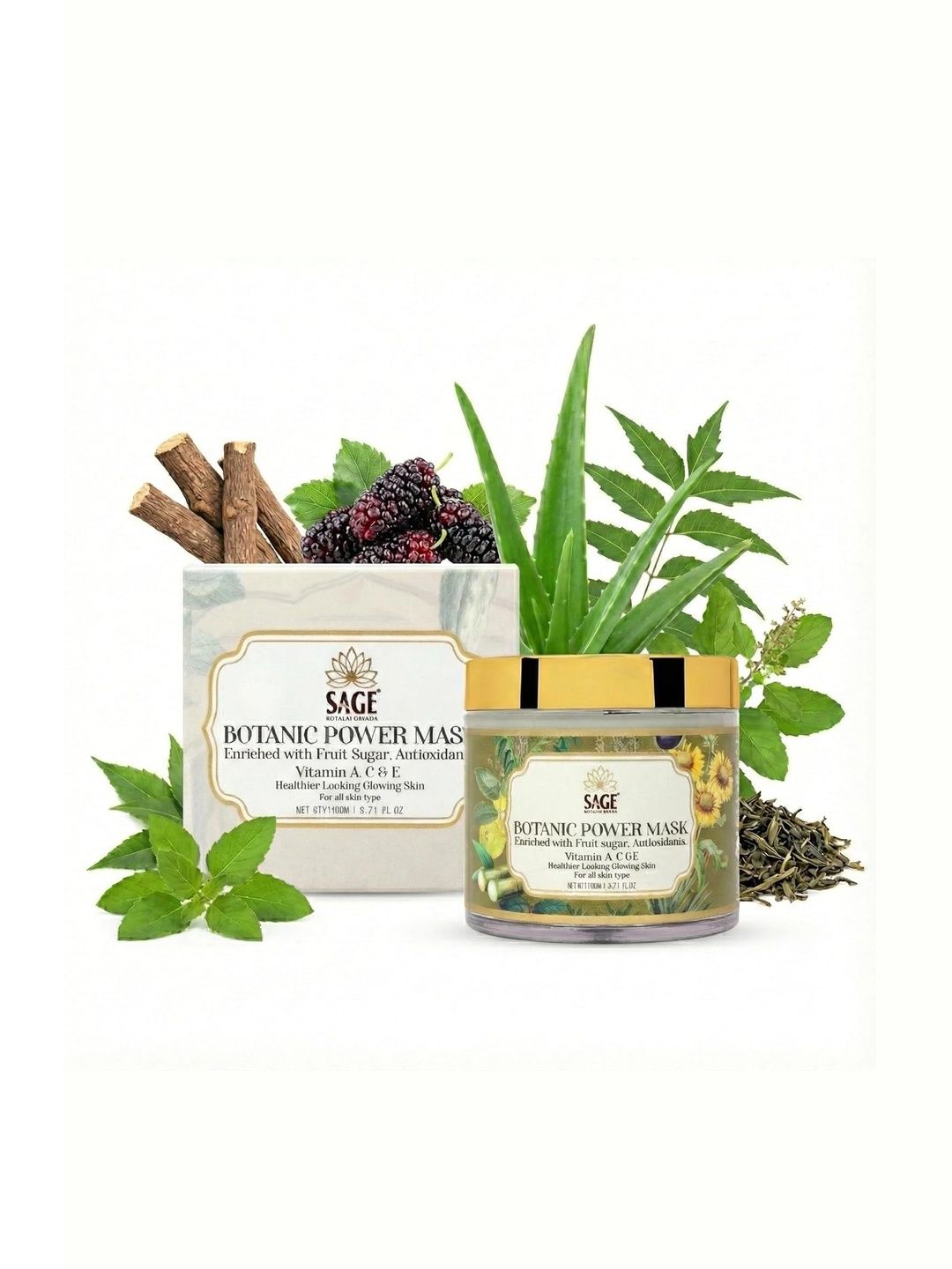Sage Royal Ayurveda Botanic Power Detox Face Mask - 110 g-image-43