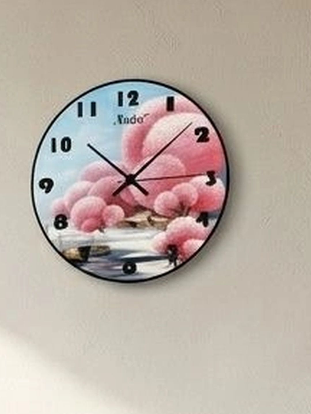 Nutts Multicoloured Printed Contemporary Wall Clock-picture-35