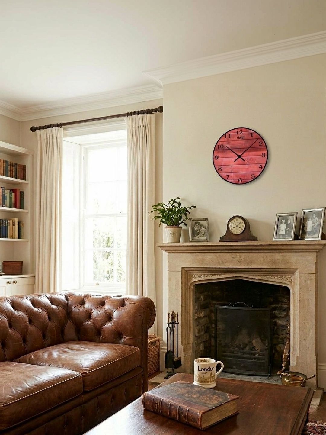 Nutts Multicoloured Textured Wall Clock-picture-40