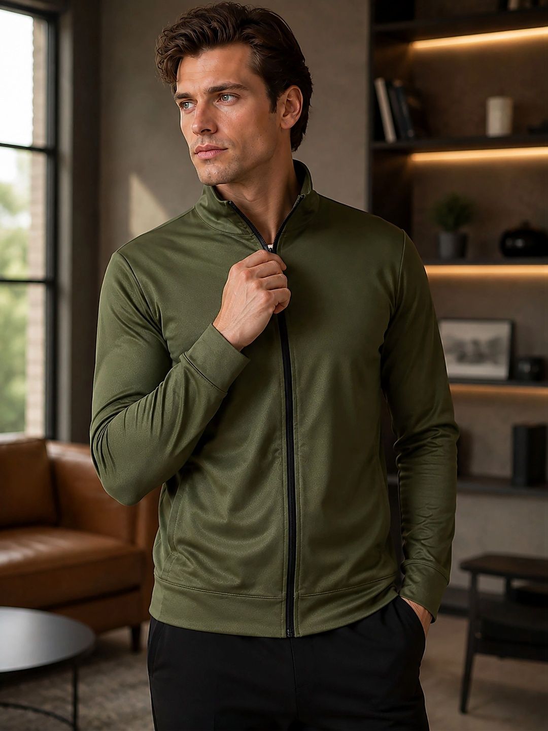 THE BEETEL HOUSE Men Lightweight Open Front Jacket-picture-16