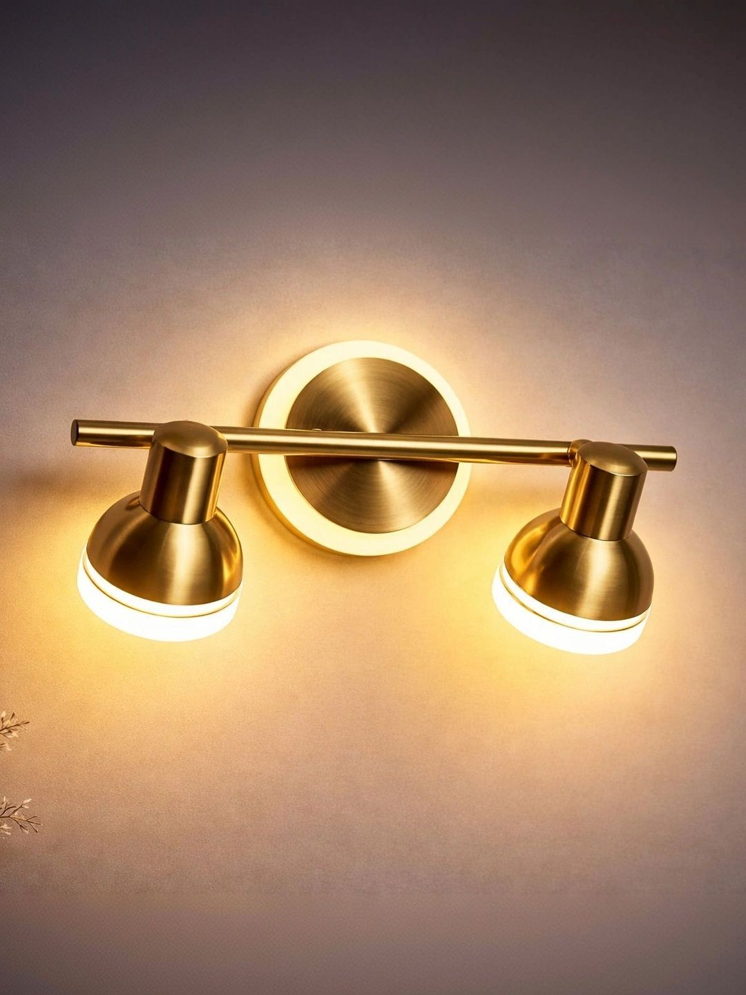 ENORMITY Yellow Metal Contemporary Cylinder Shaped Wall Lamp-image-38