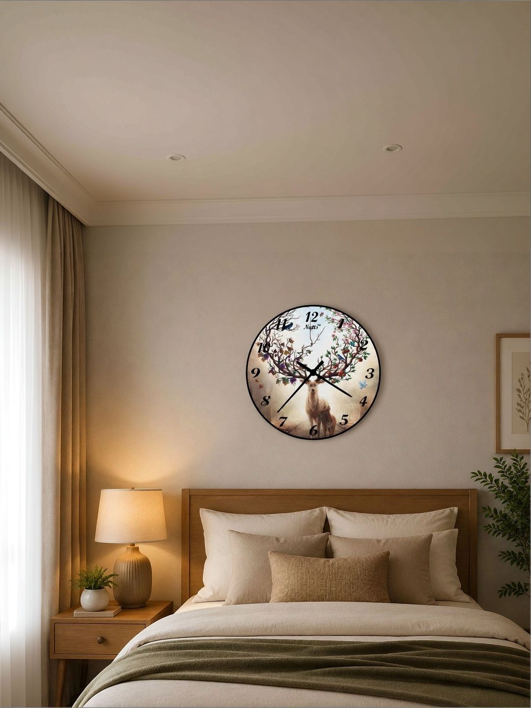 Nutts Multicoloured Printed Wall Clock-picture-31