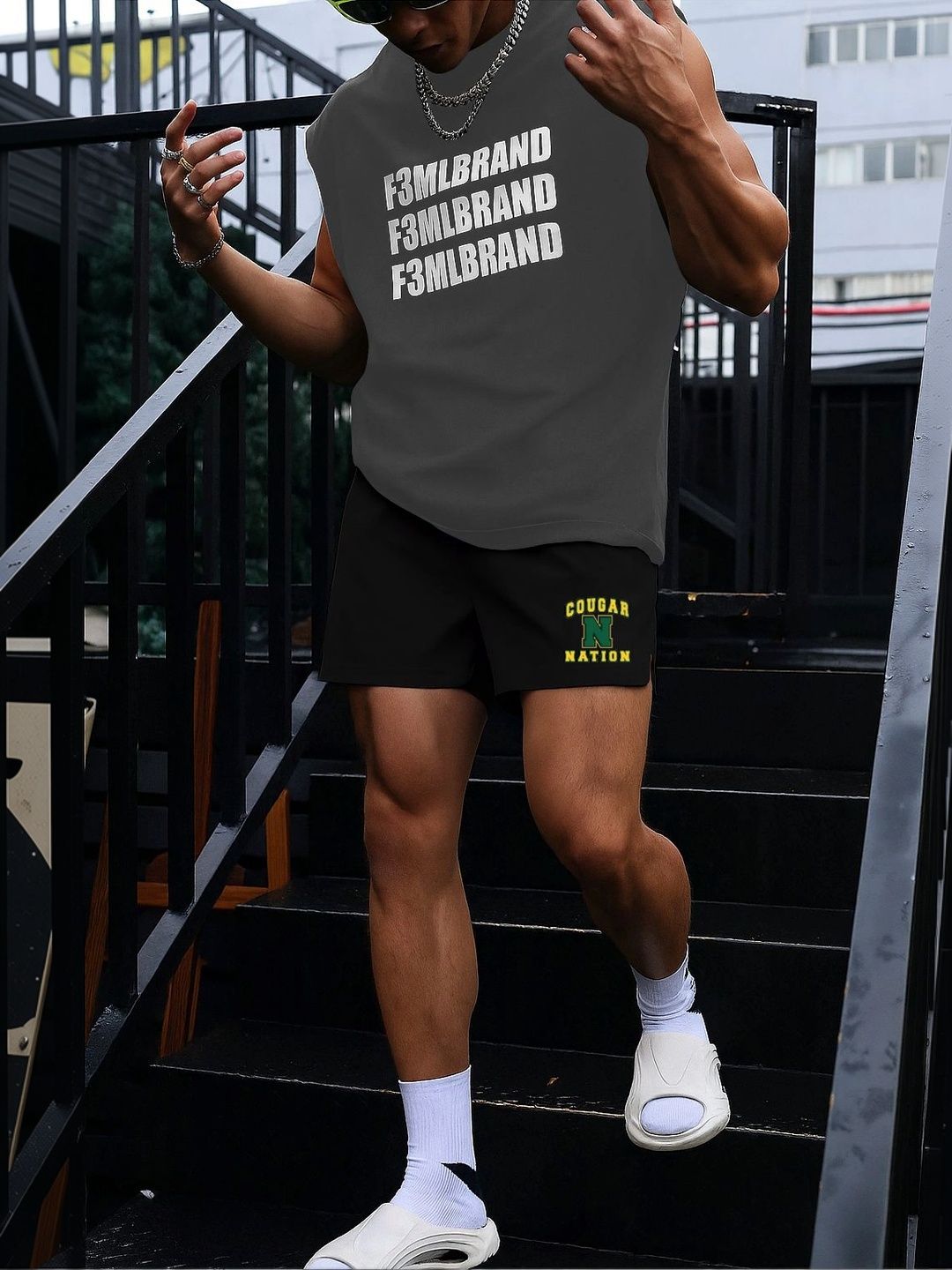culish Men Typography Training or Gym Shorts-picture-15