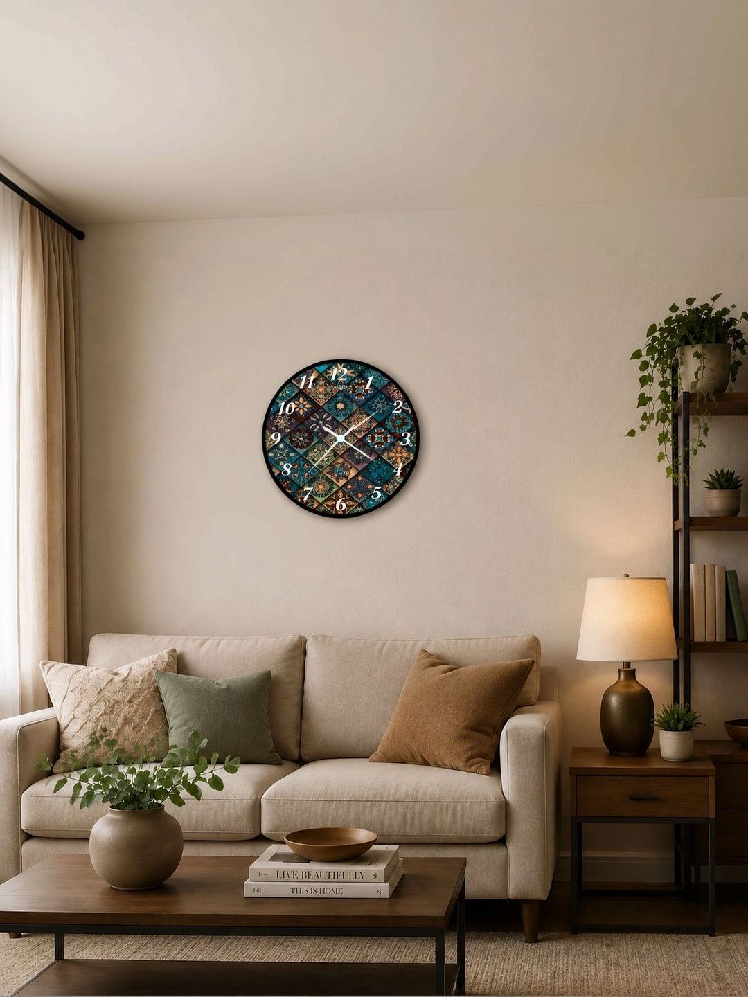 Nutts Multicoloured Printed Wall Clock-picture-19
