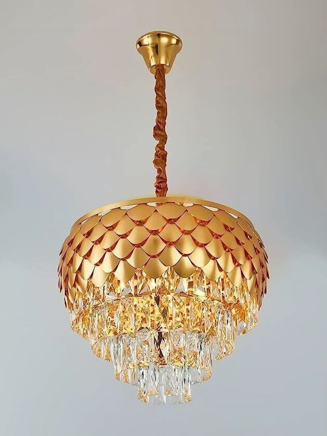 ENORMITY Gold-Toned Textured Contemporary Ceiling Lamp-picture-15