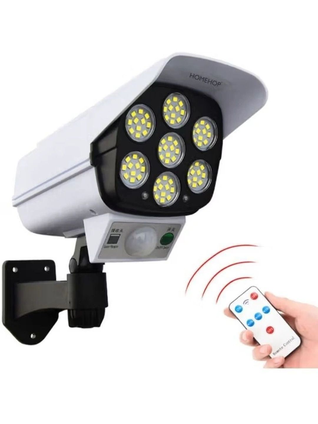 ENORMITY White & Black Solar Led Motion Sensor Lamp-image-24