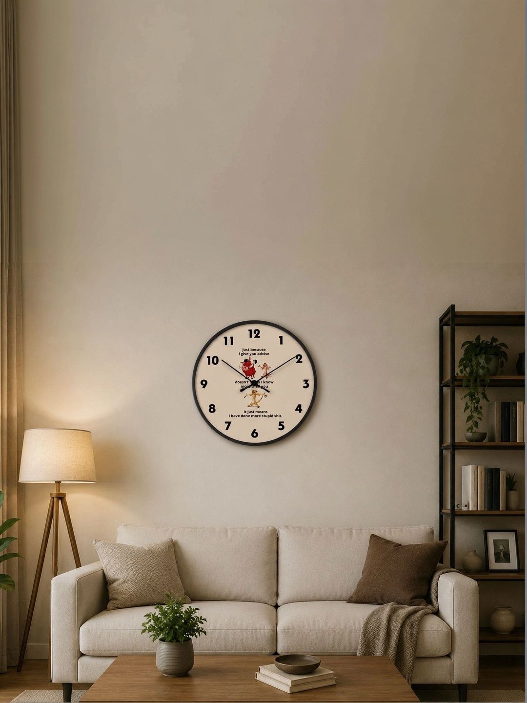 Nutts Multicoloured Printed Contemporary Wall Clock-picture-22