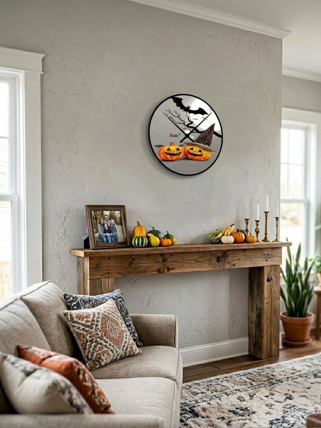 Nutts Multicoloured Printed Wall Clock-picture-49