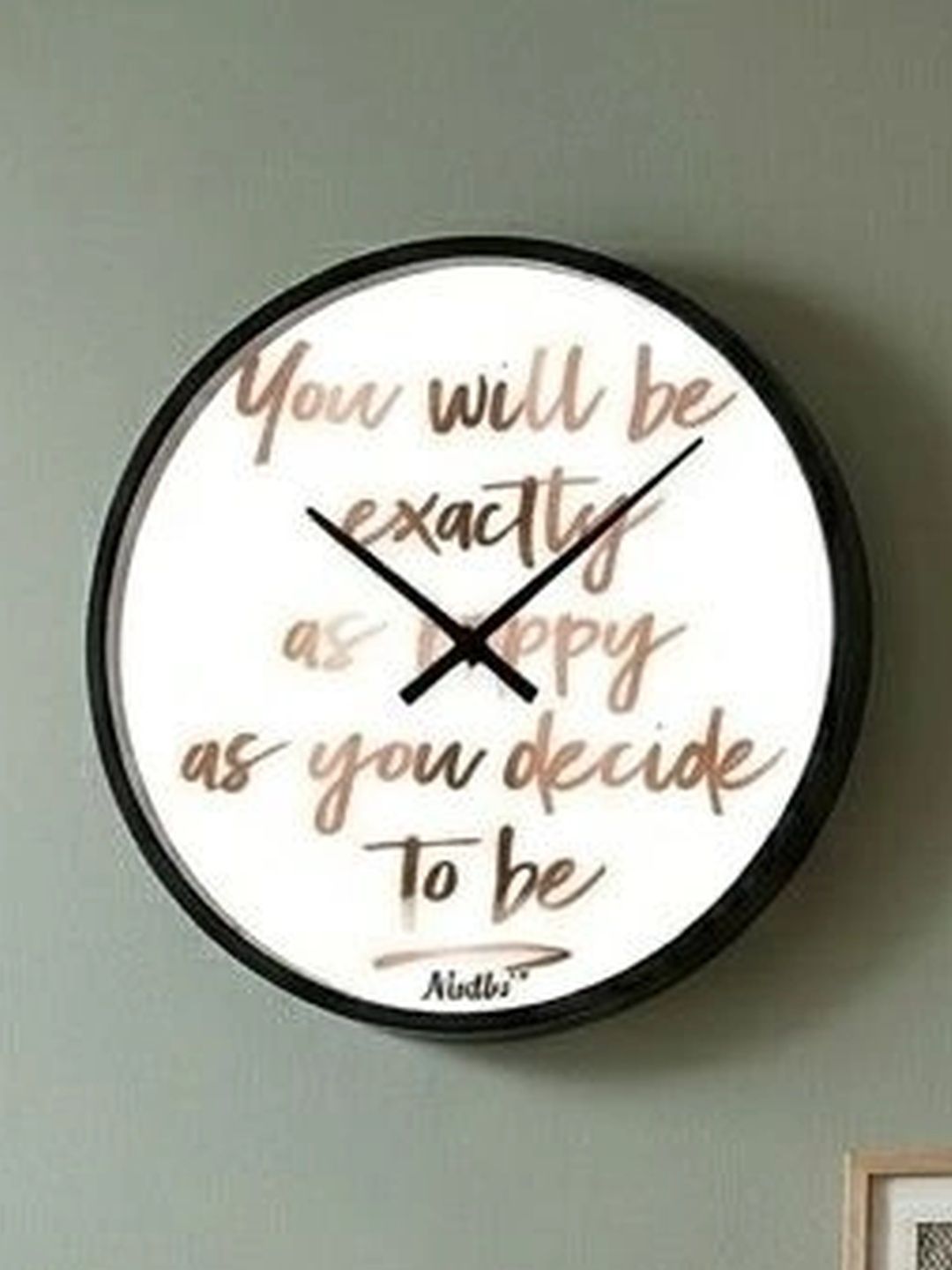 Nutts Multicoloured Printed Contemporary Wall Clock-picture-32
