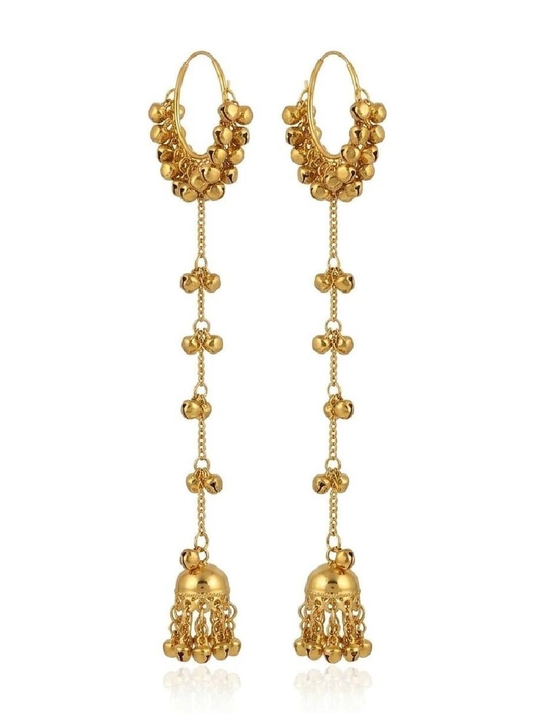 Vivity Circular Jhumkas Earrings-picture-37