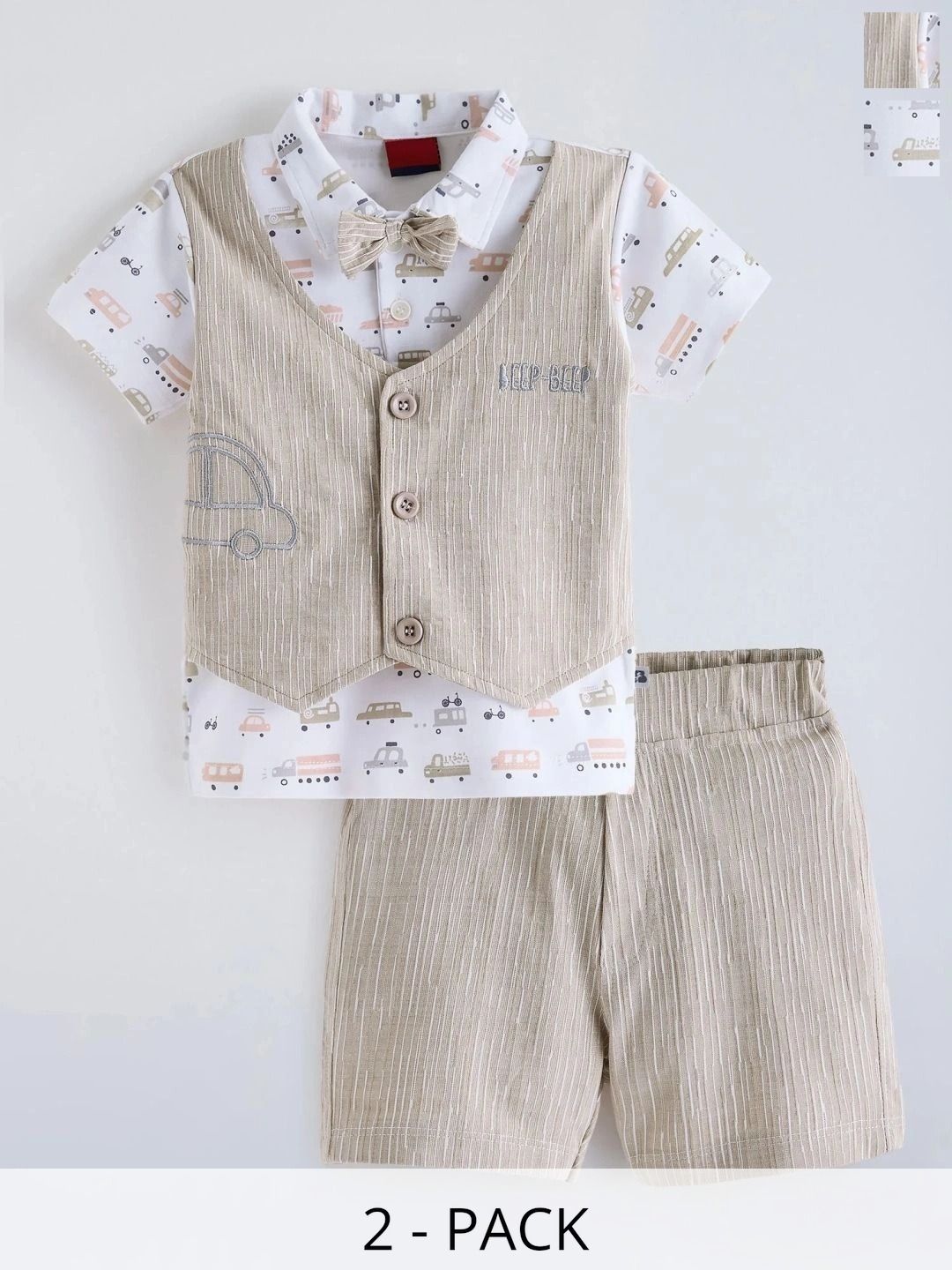 Hopscotch Boys Printed Shirt with Shorts-picture-13