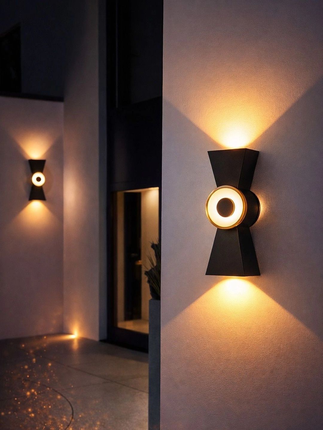 ENORMITY Black Acrylic Contemporary Abstract Shaped Shaped Wall Lamp-picture-36