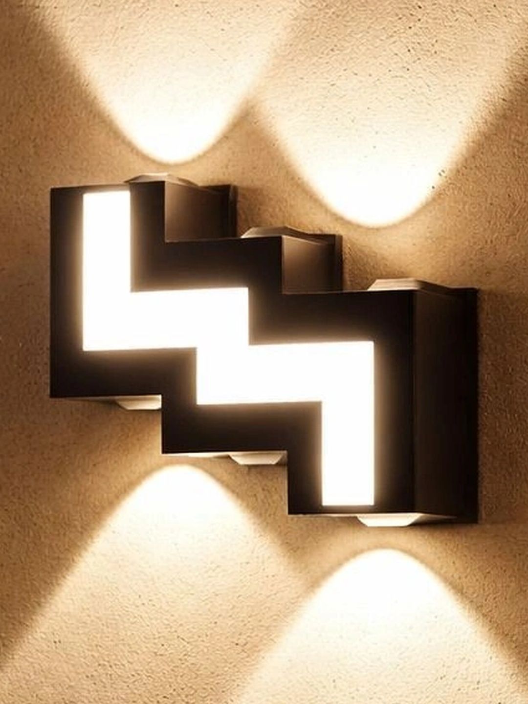 ENORMITY Yellow Aluminium Contemporary Abstract Shaped Shaped Wall Lamp-picture-28