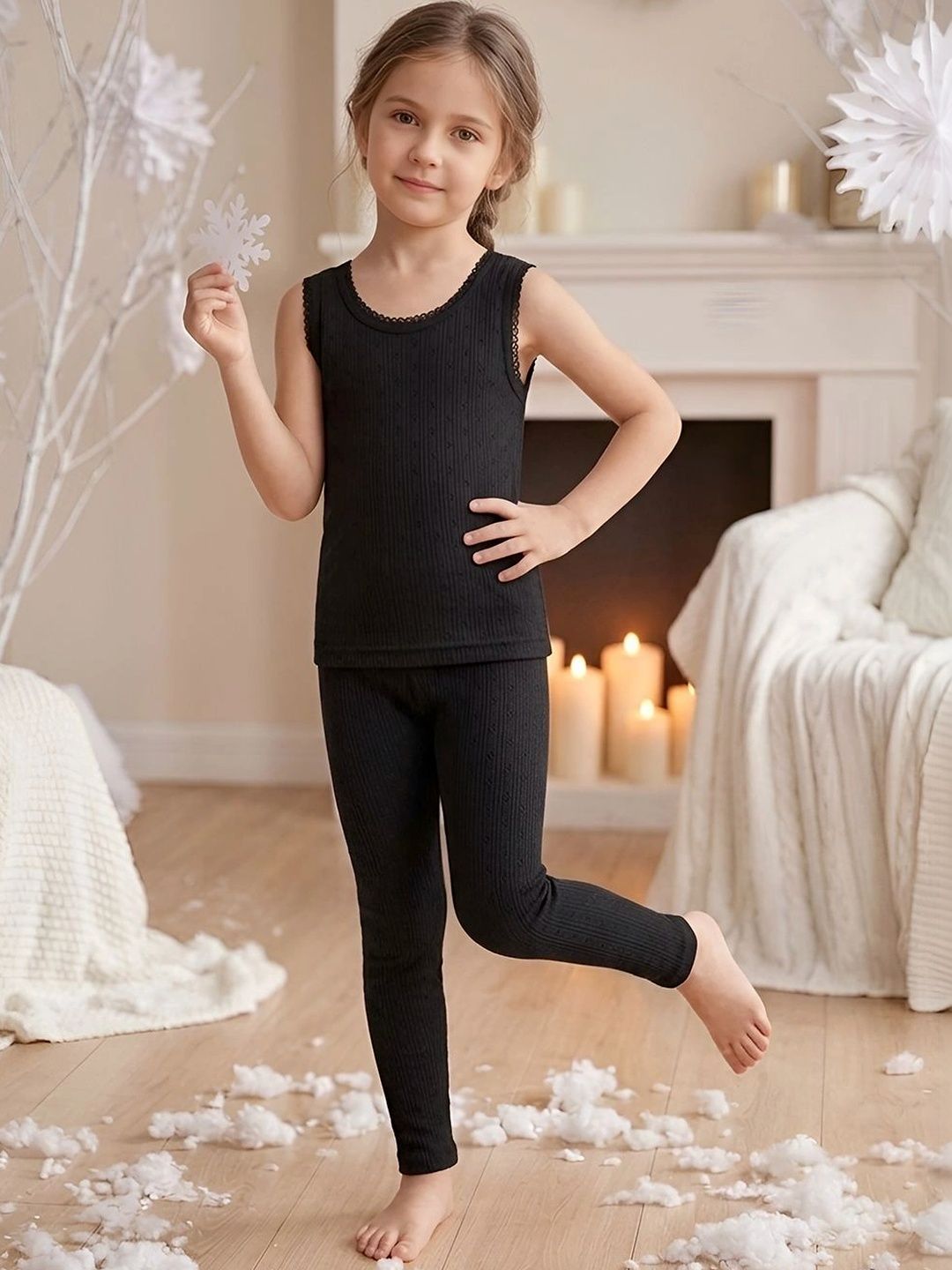 Kanvin Girls Cotton Round Neck Thermal Set-picture-37