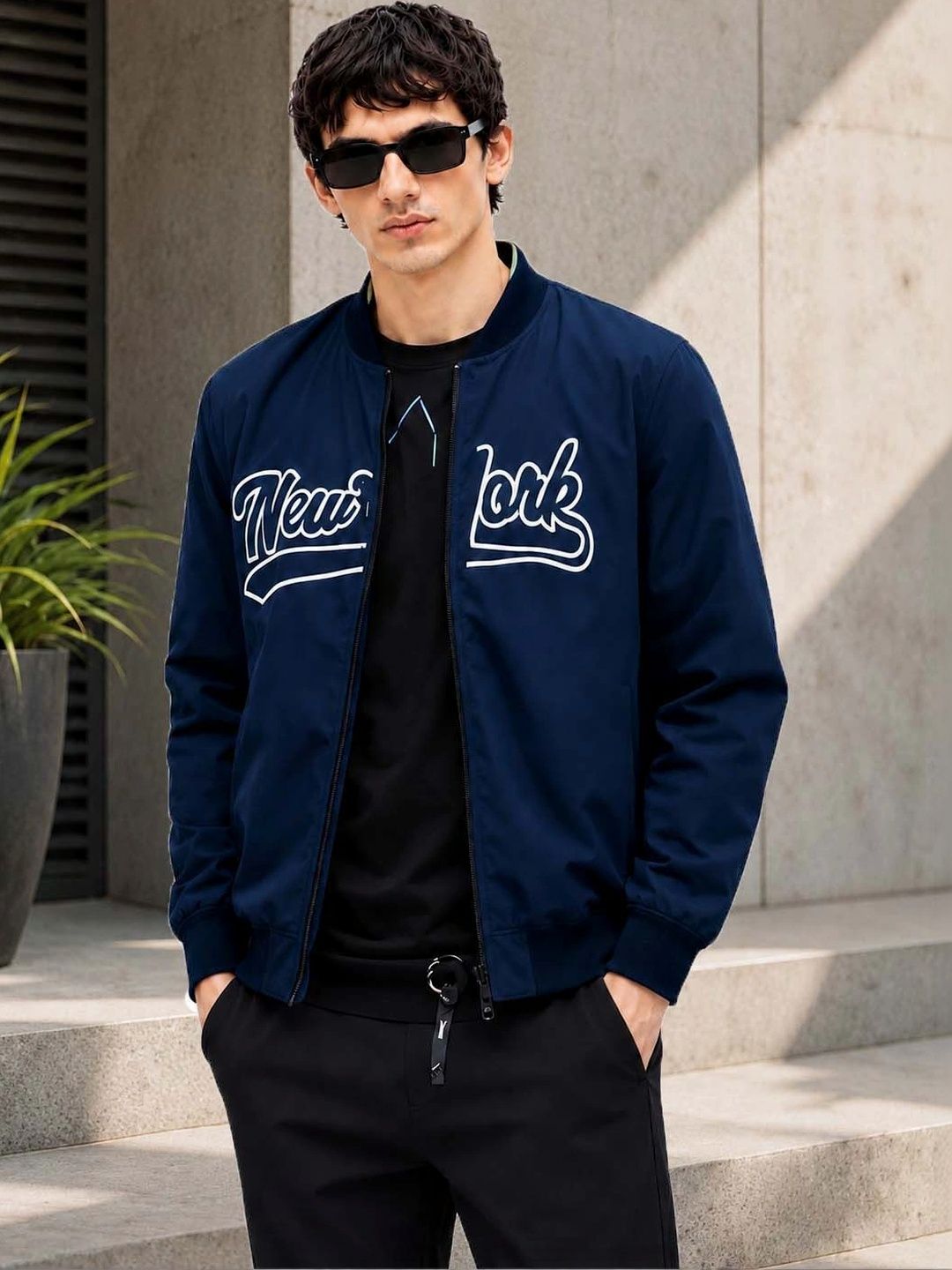 Moda Rapido Men Typography Bomber Jacket-picture-14