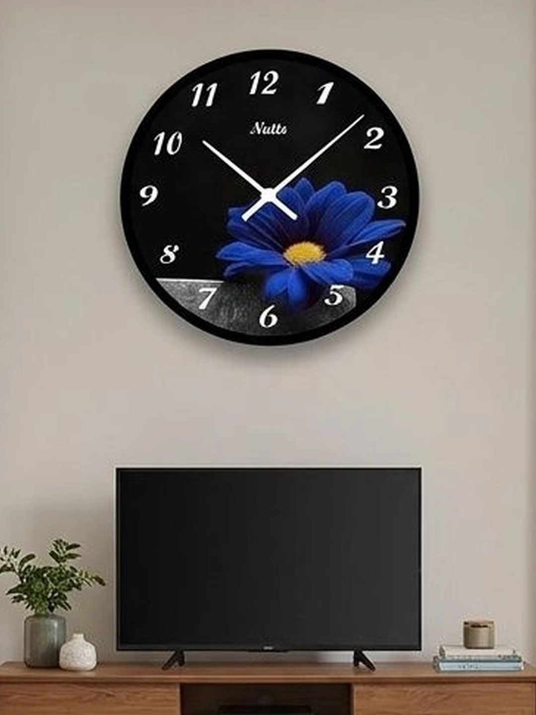 Nutts Multicoloured Printed Contemporary Wall Clock-picture-10