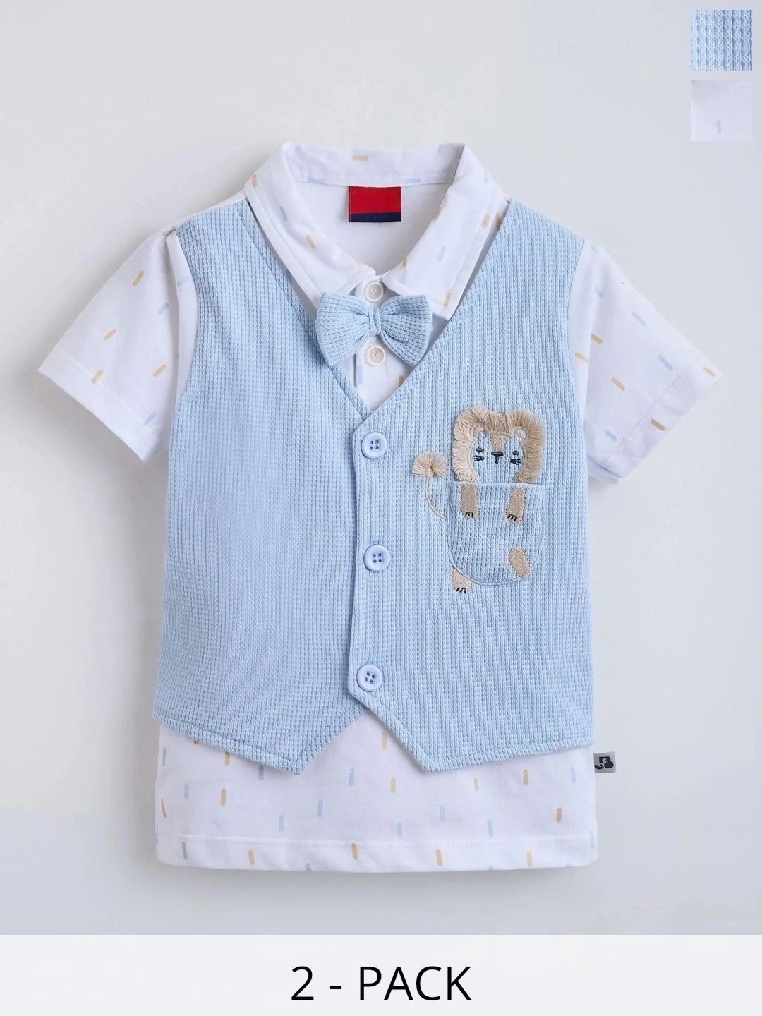 Hopscotch Boys Printed Shirt with Shorts-picture-52