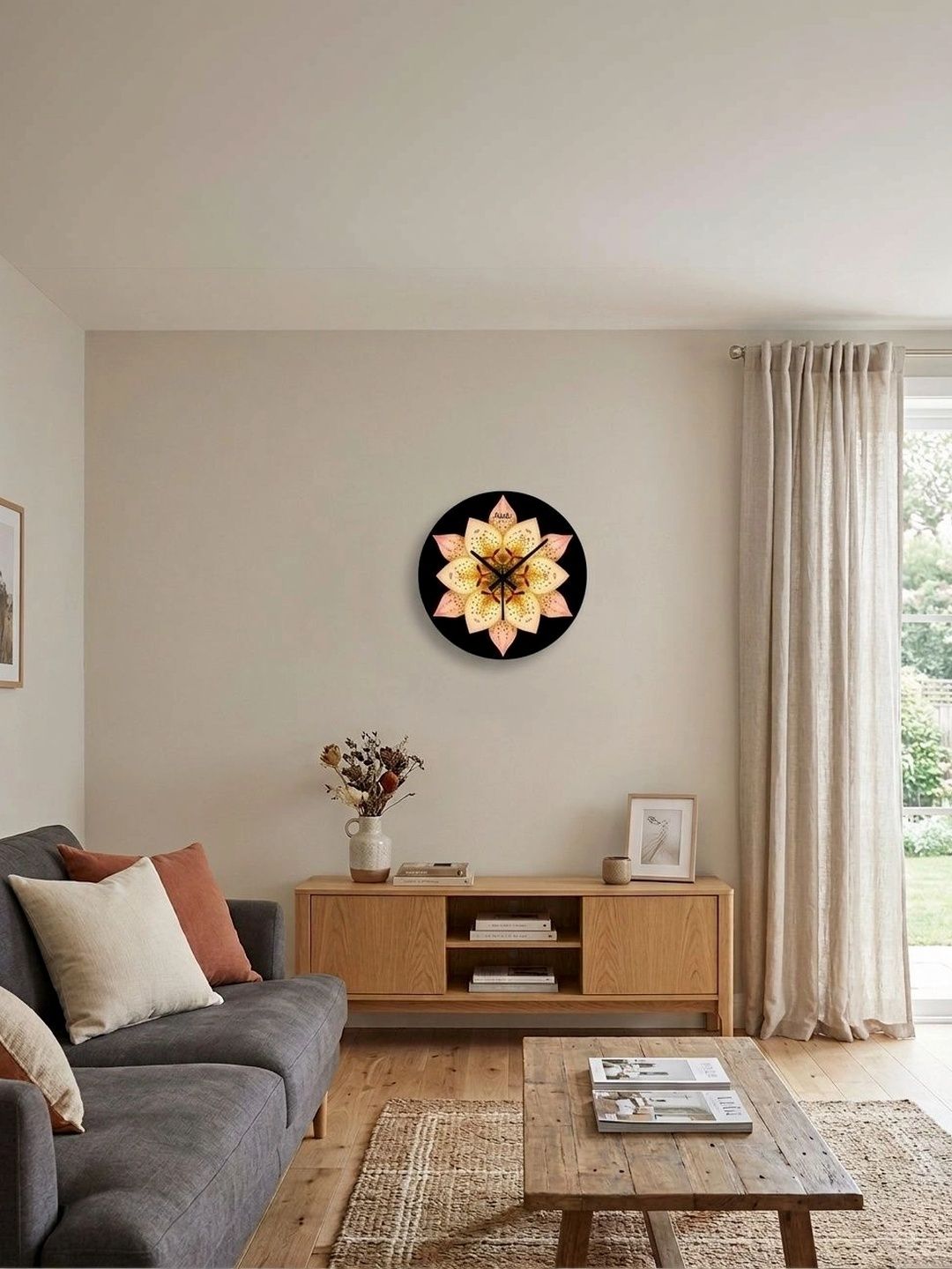 Nutts Multicoloured Printed Wall Clock-picture-53