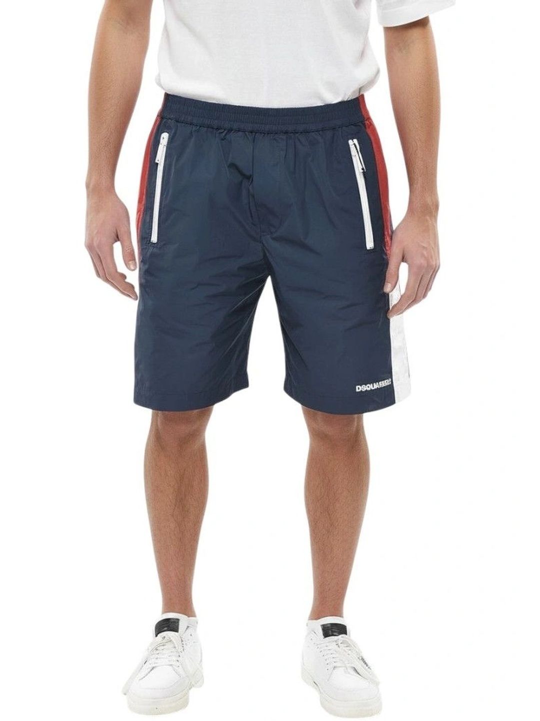 Dsquared2 Men Colourblocked Training or Gym Sports Shorts with Technology-picture-54