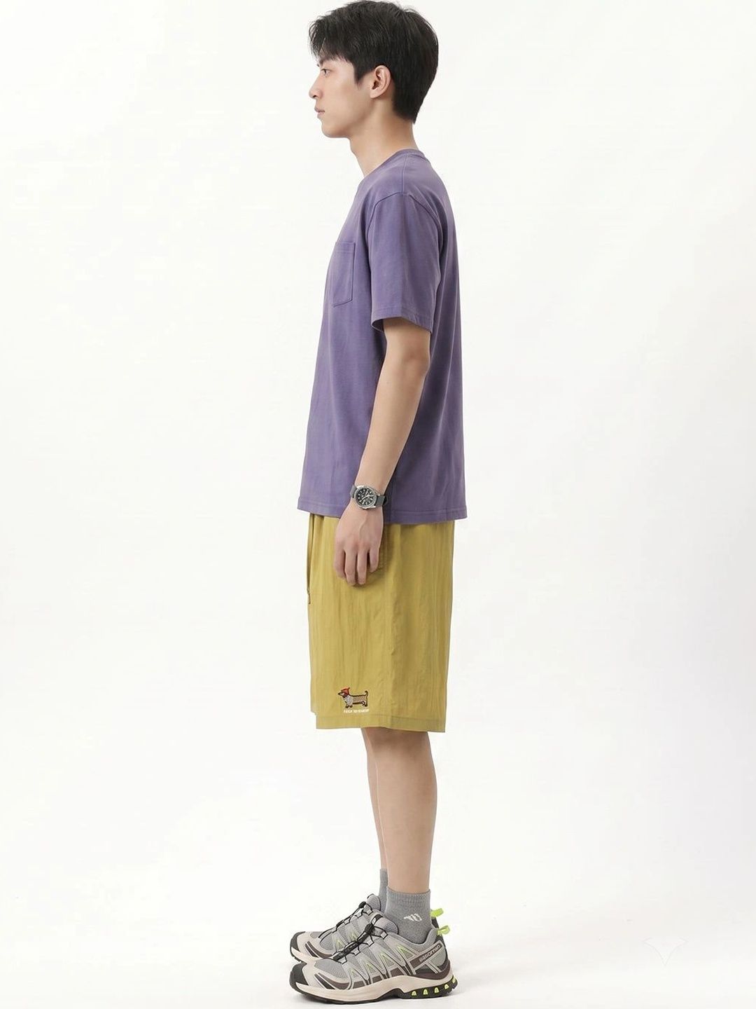 Suo Men Loose Fit Low-Rise Shorts-picture-23