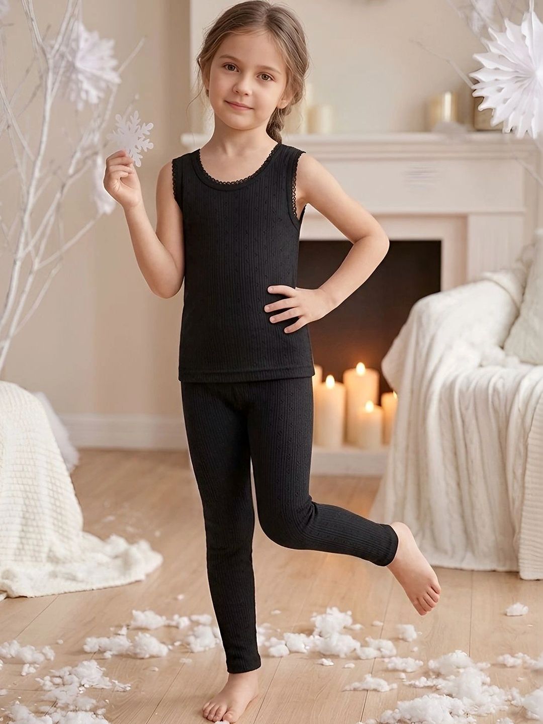 Kanvin Girls Cotton Round Neck Thermal Set-picture-46
