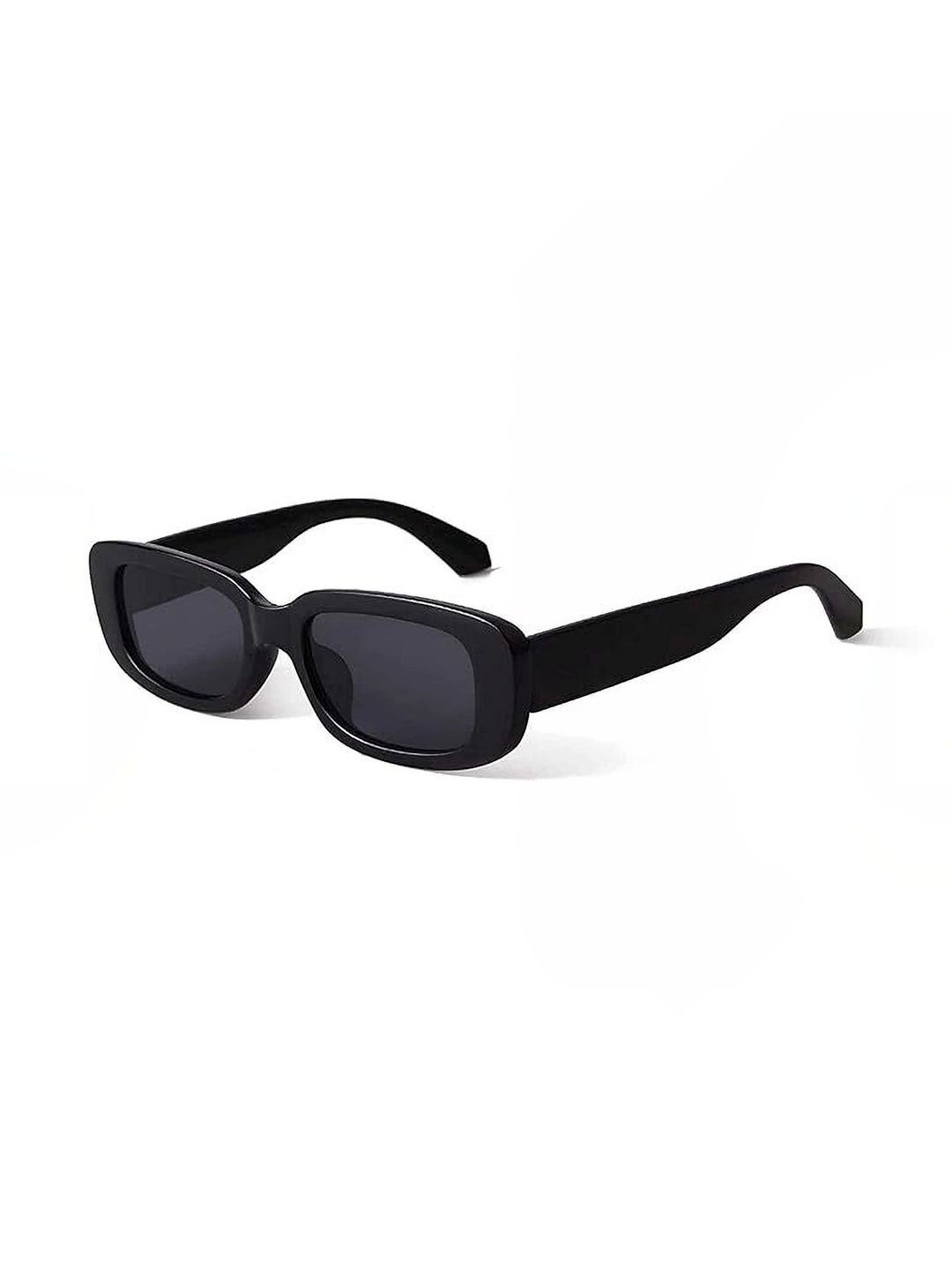 YOUTH CLUB Unisex Black Lens & Black Rectangle Sunglasses with-picture-14
