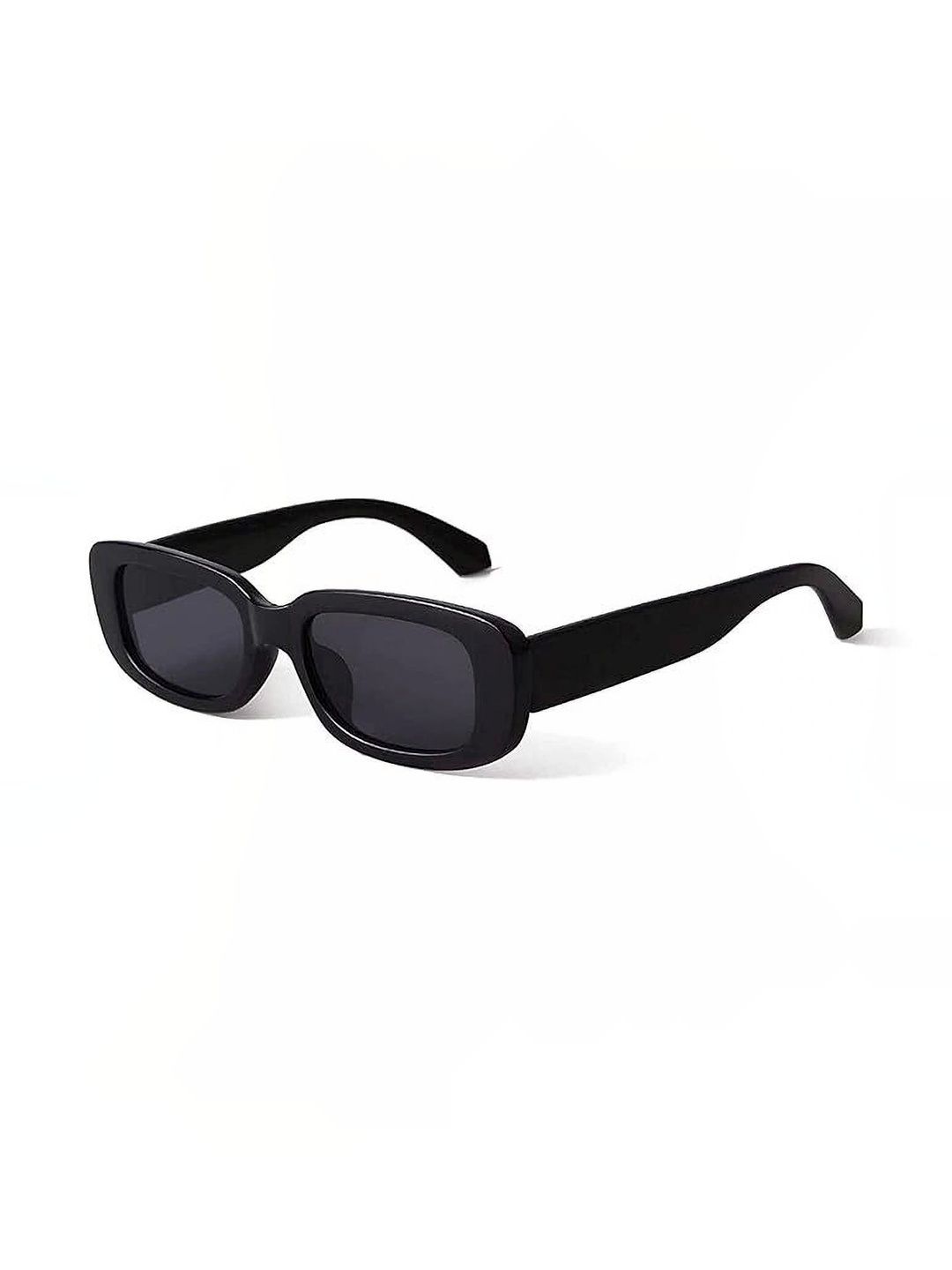 YOUTH CLUB Unisex Black Lens & Black Rectangle Sunglasses with-picture-19