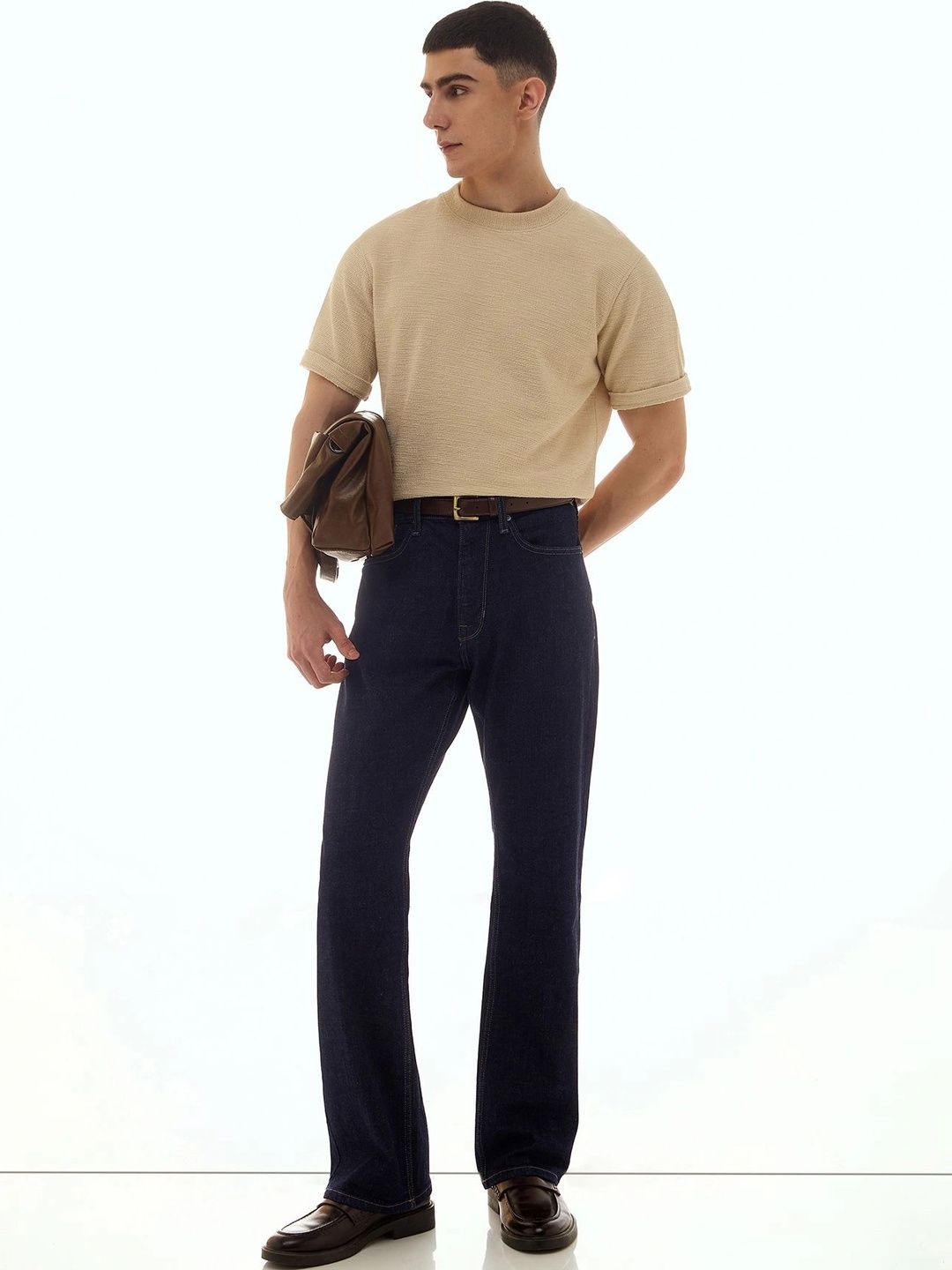 Flying Machine Men Bootcut Mid-Rise Light Fade Stretchable Jeans