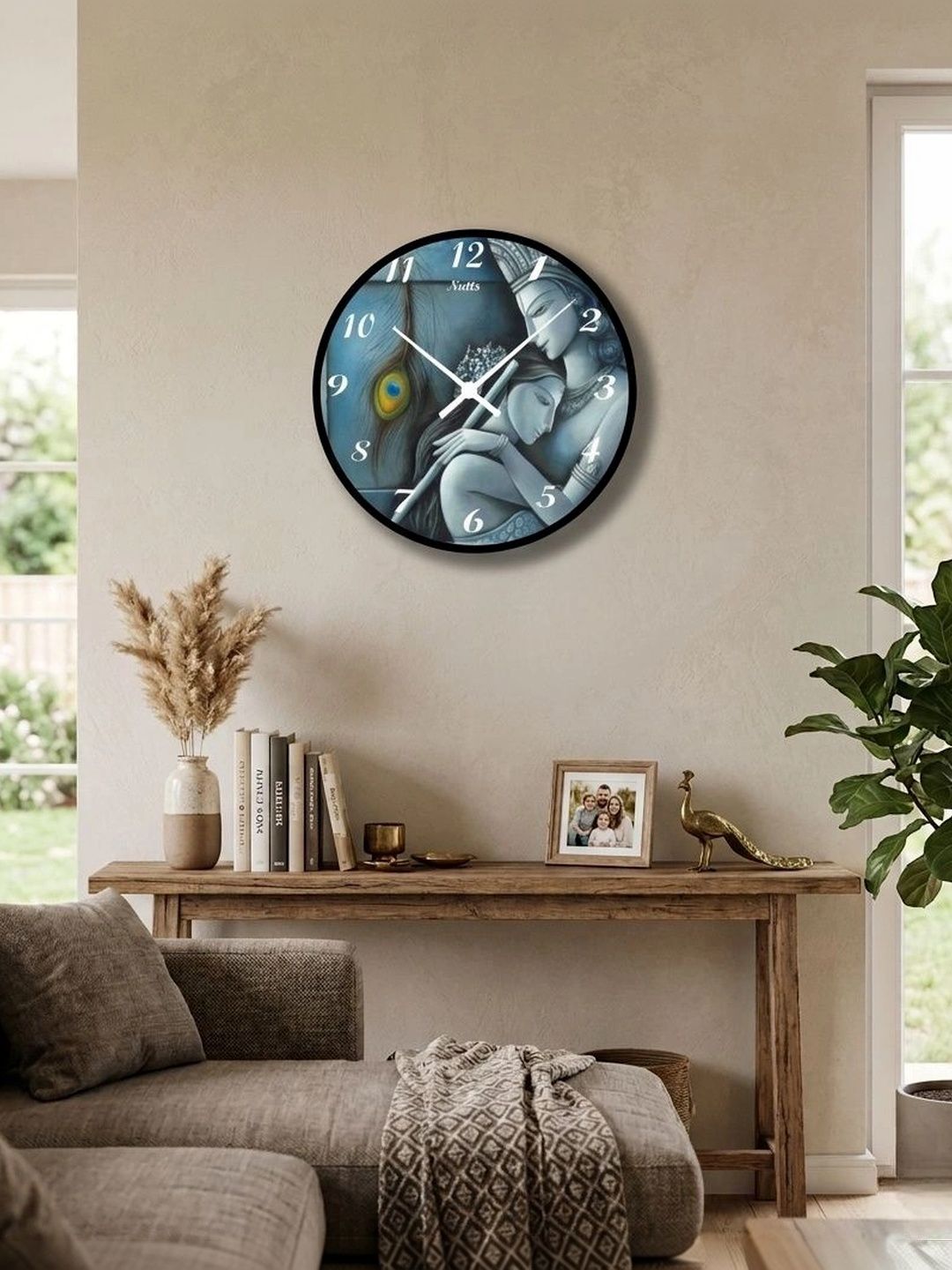 Nutts Multicoloured Printed Wall Clock-picture-17