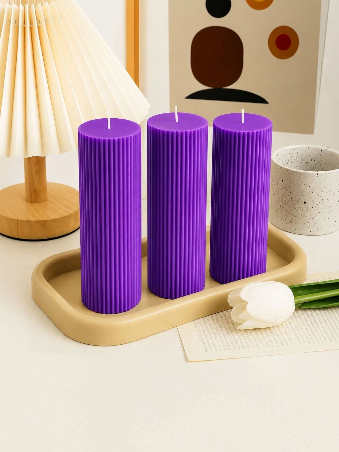 Derben Clove Purple 1 pieces Pillar Candle-image-13