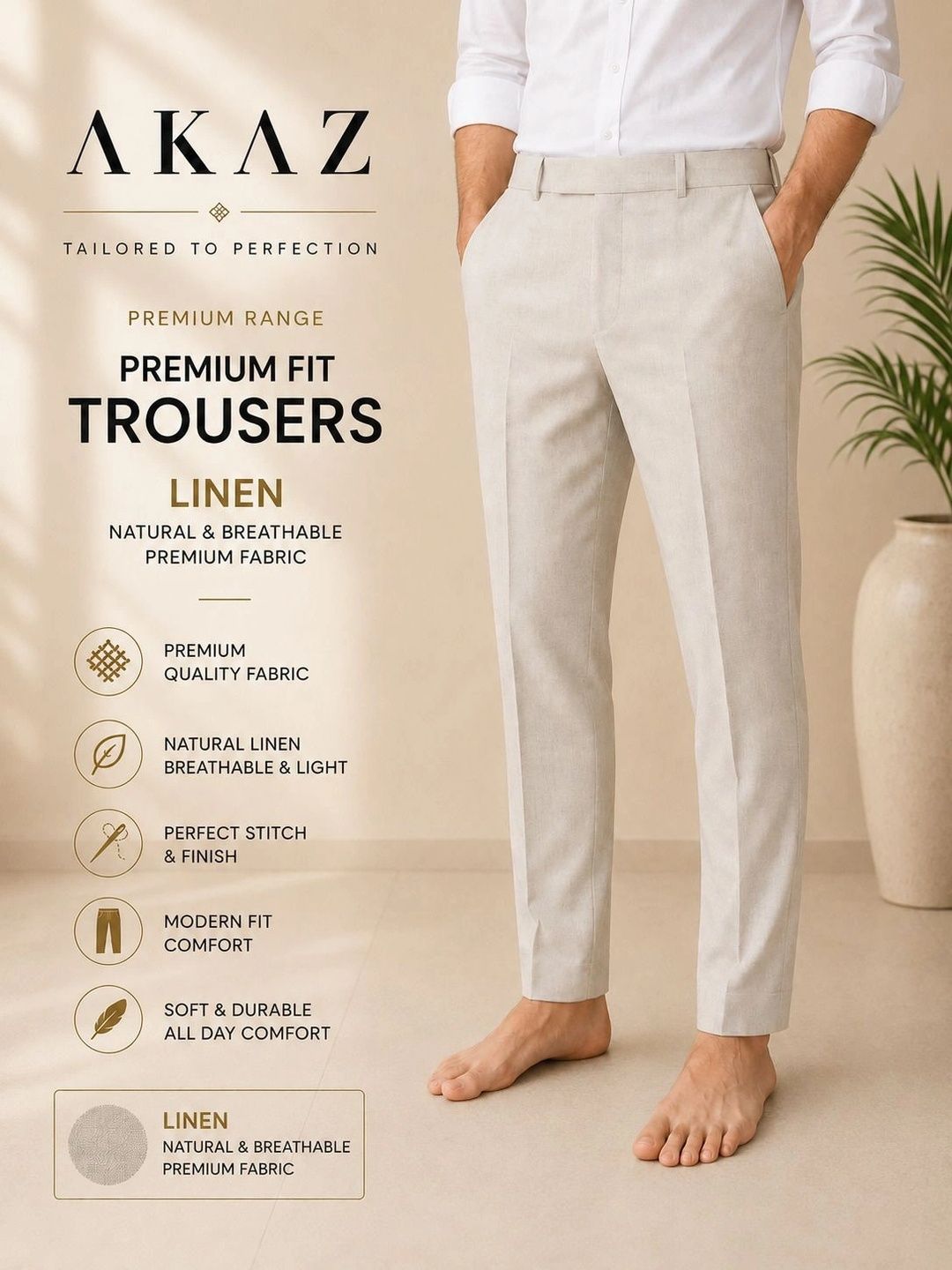 Akaz Men Tailored Easy Wash Trousers-picture-20