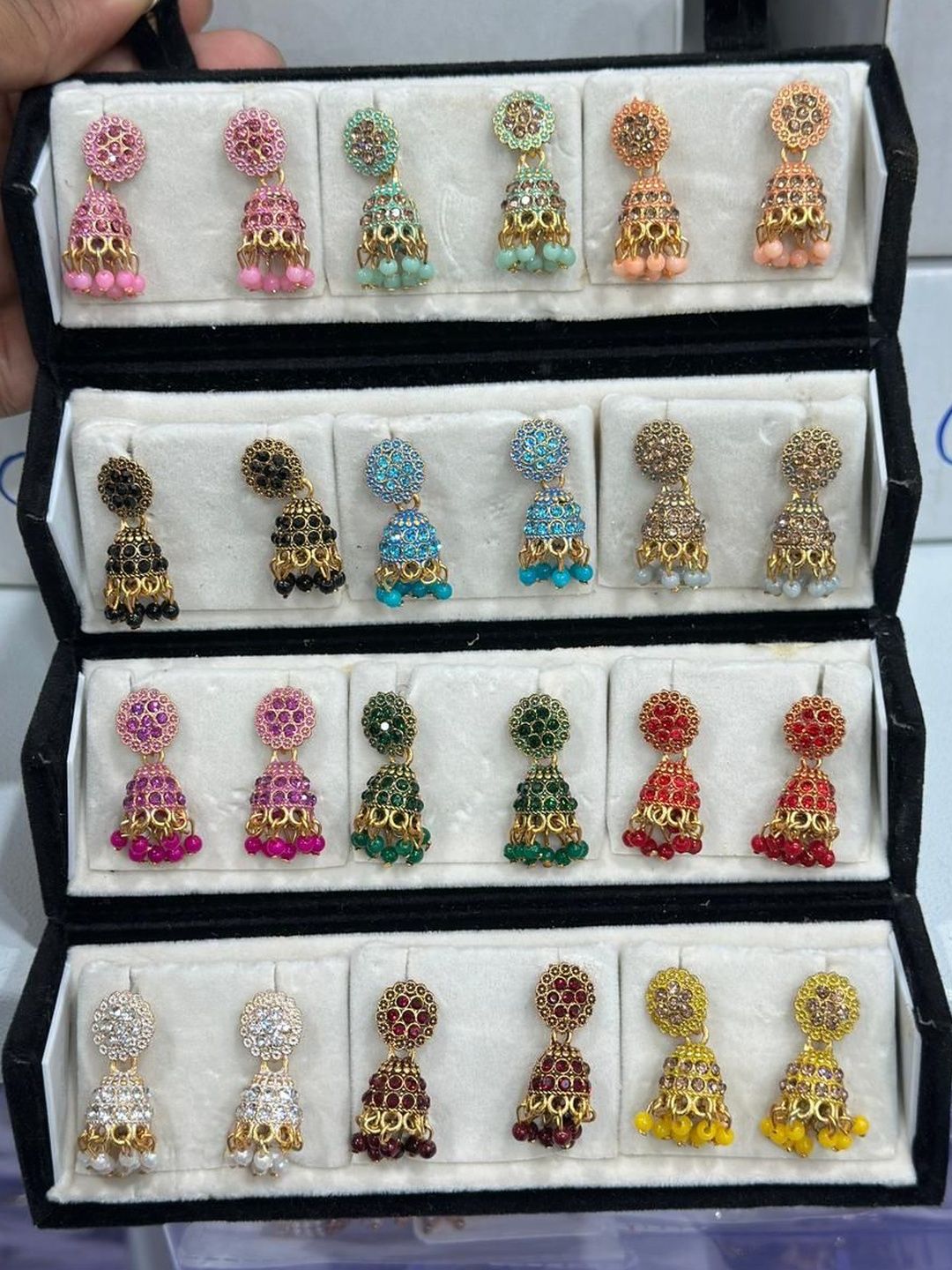 Anouk Dome Shaped Jhumkas Earrings-image-39
