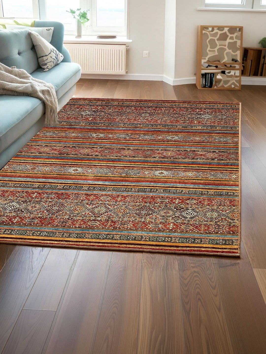 Ishro Home Multicoloured Ethnic Motifs Washable Other Carpet-picture-23