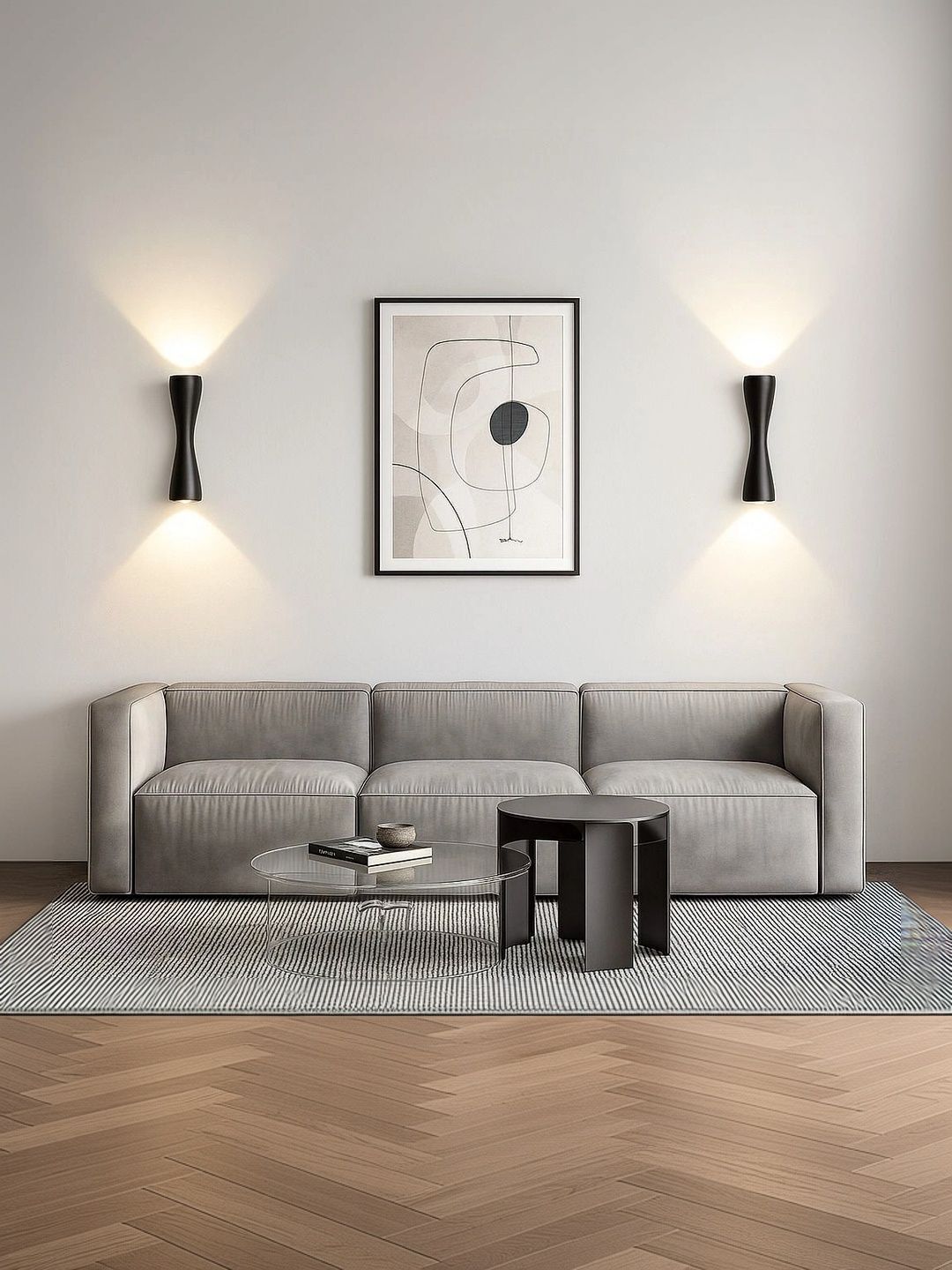 ENORMITY Black Aluminium Contemporary Abstract Shaped Shaped Wall Lamp-picture-29