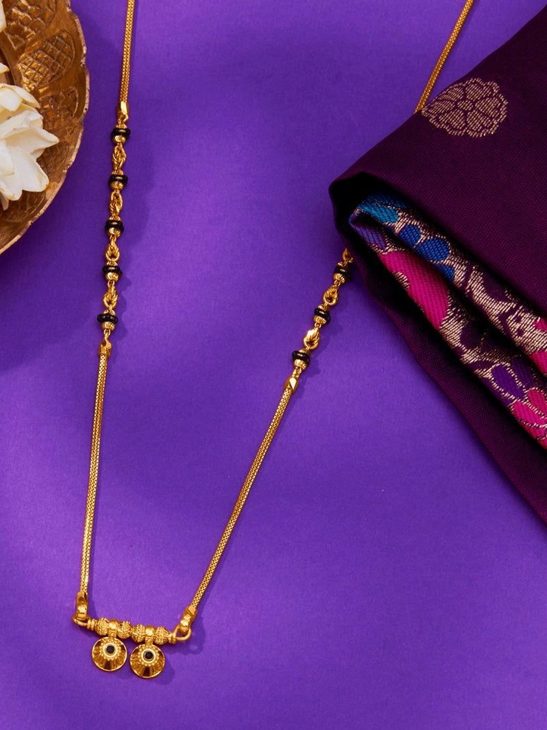 P N GADGIL JEWELLERS 22KT 916 BIS Hallmark Gold Vatsalya Wati Mani Mangalsutra - 11 g-picture-38