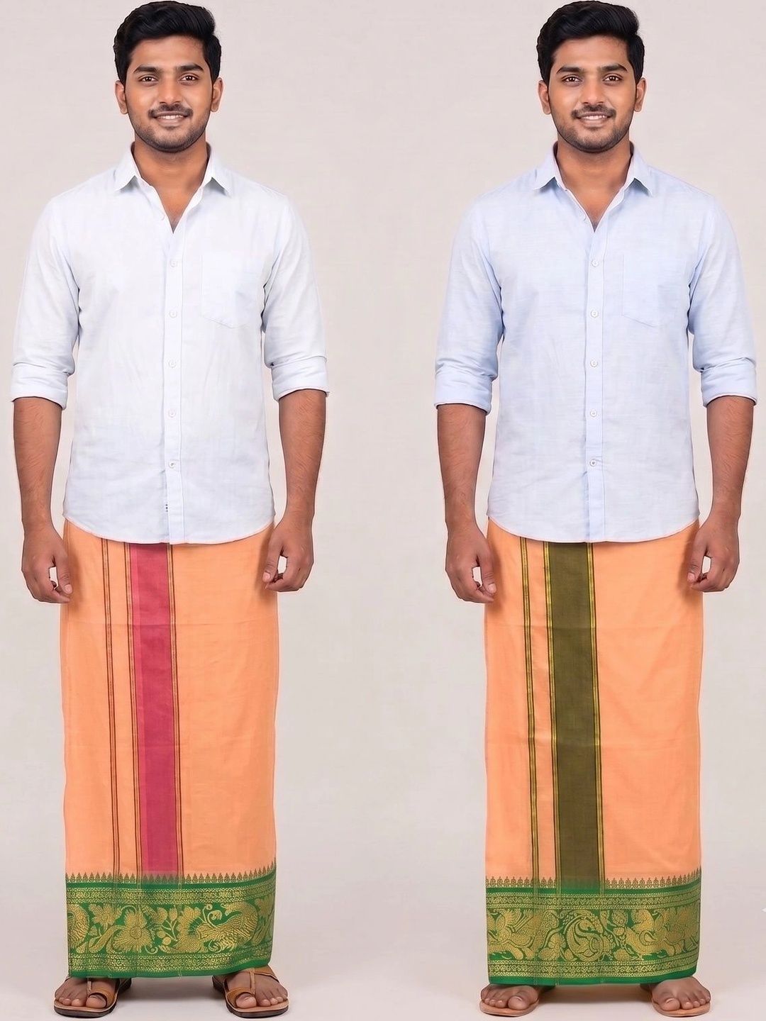 Hornbill Enterprises Men Embroidered Cotton Dhoti Dhotis-picture-26