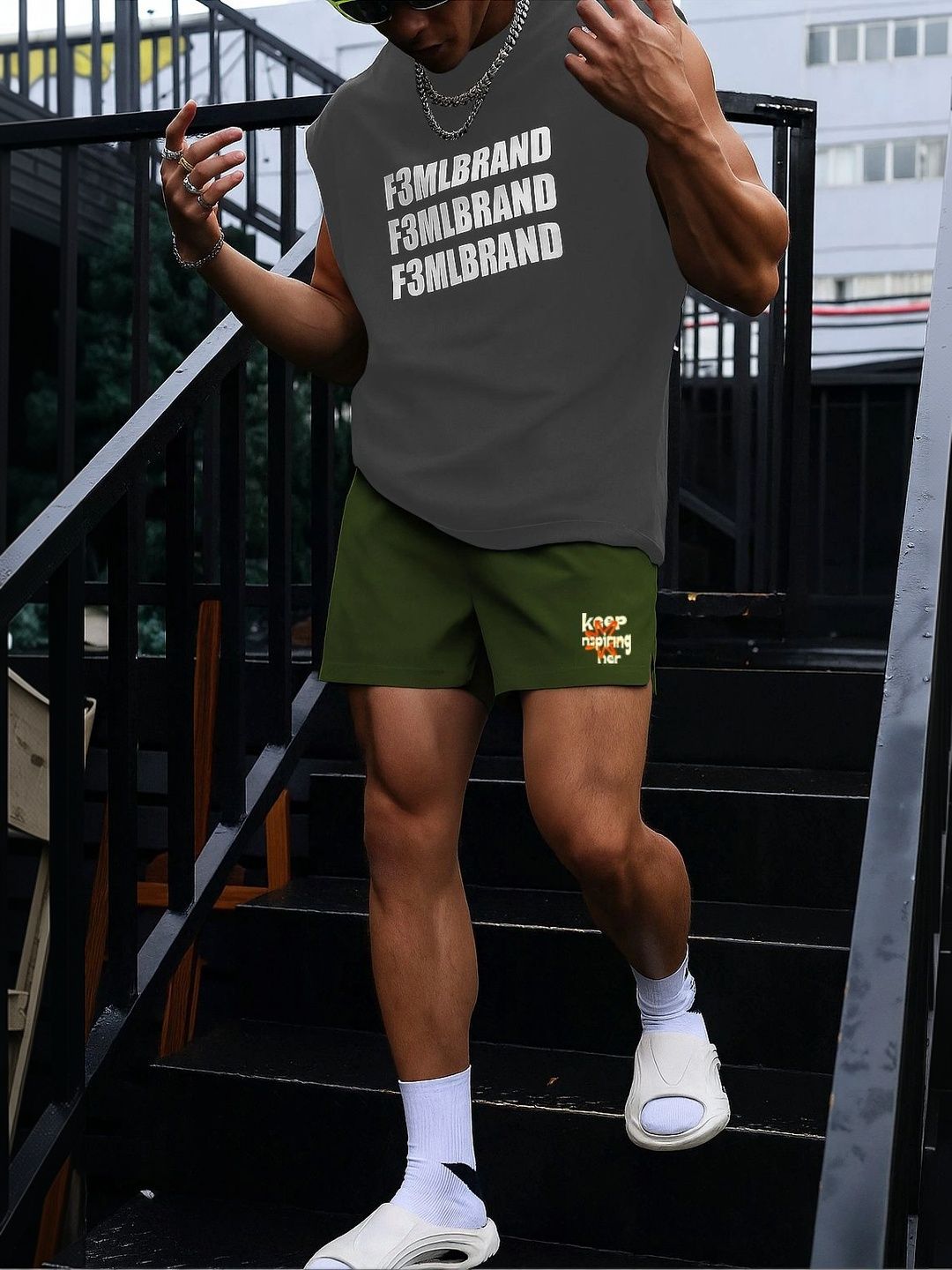 culish Men Typography Training or Gym Shorts-picture-49