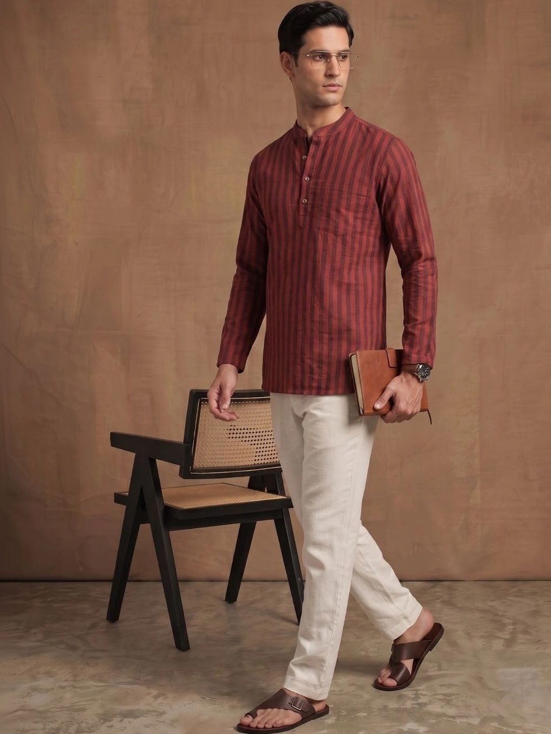 Navibhu Men Striped Kurta-picture-14