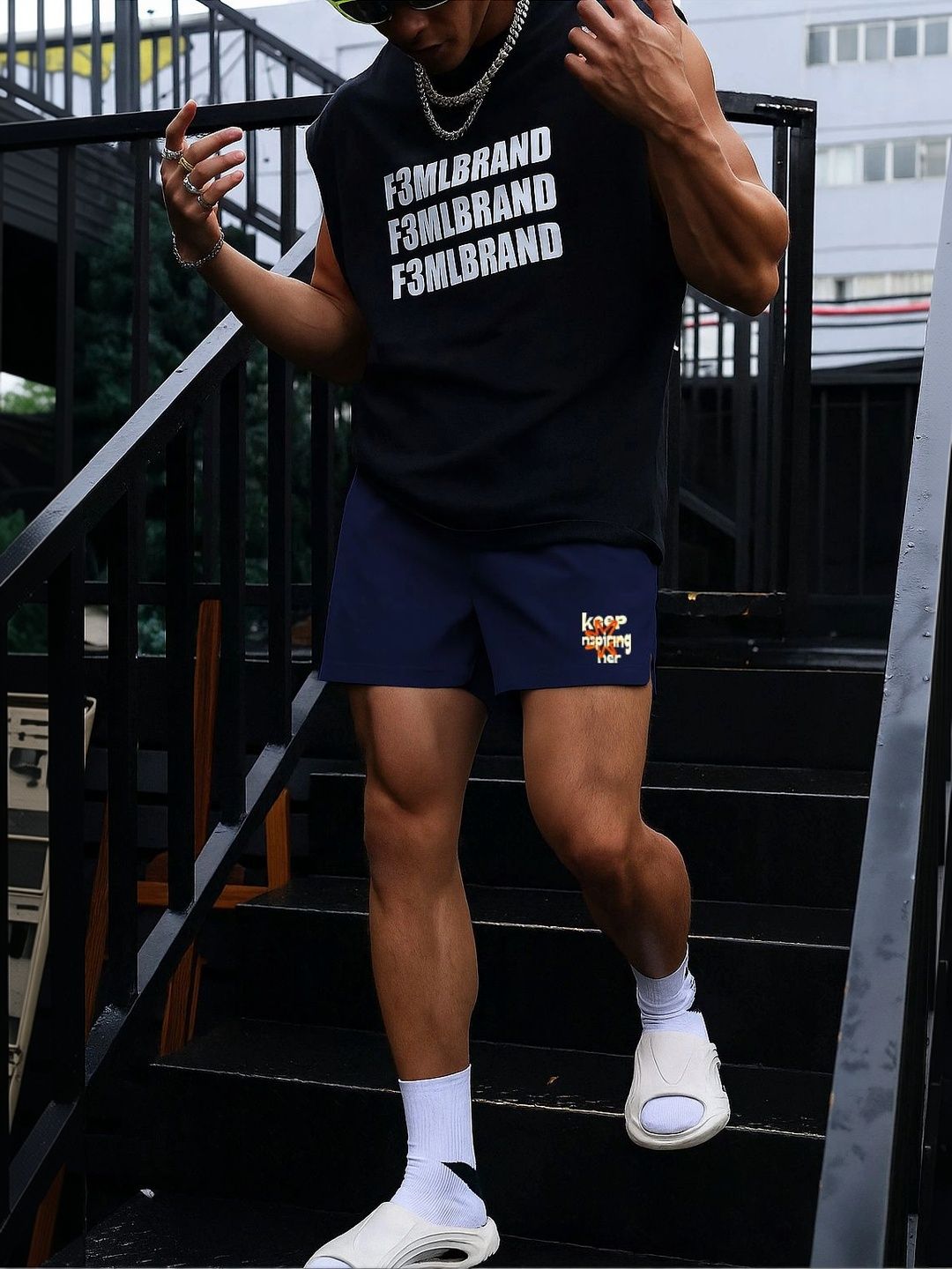 culish Men Typography Training or Gym Shorts-picture-13