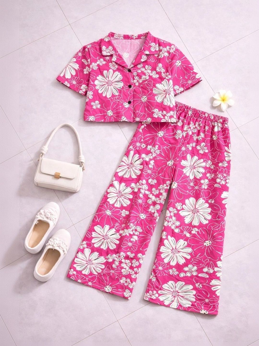 TOGEPI Floral Cotton Printed Shirt with Palazzos-picture-56
