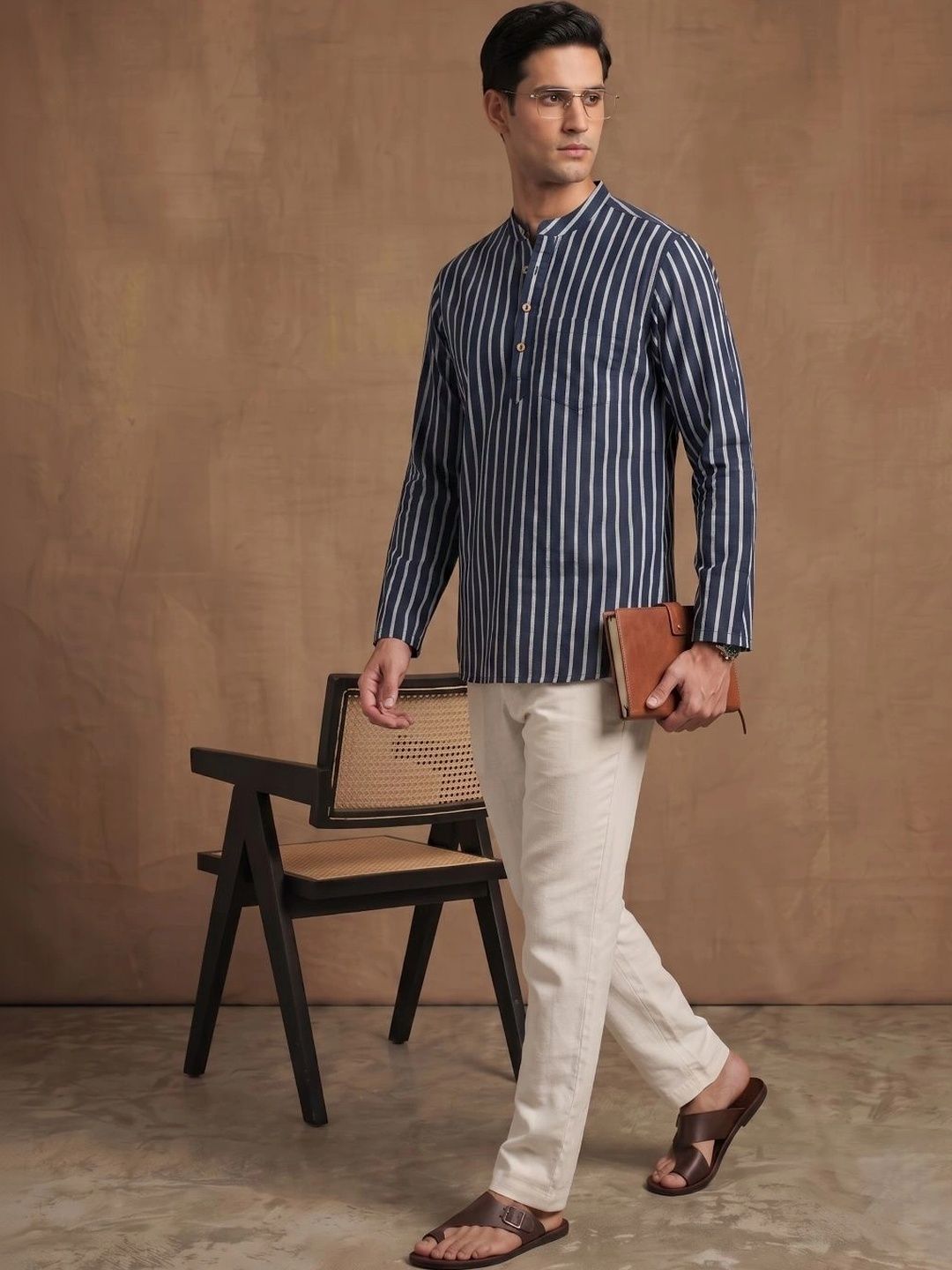 Navibhu Men Striped Kurta-picture-18