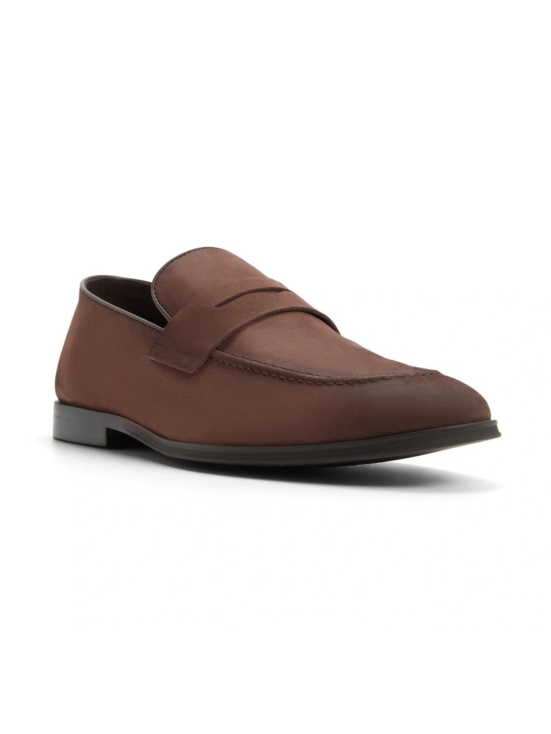ALDO Men Leather Round Toe Slip-On Formal Loafers-picture-36