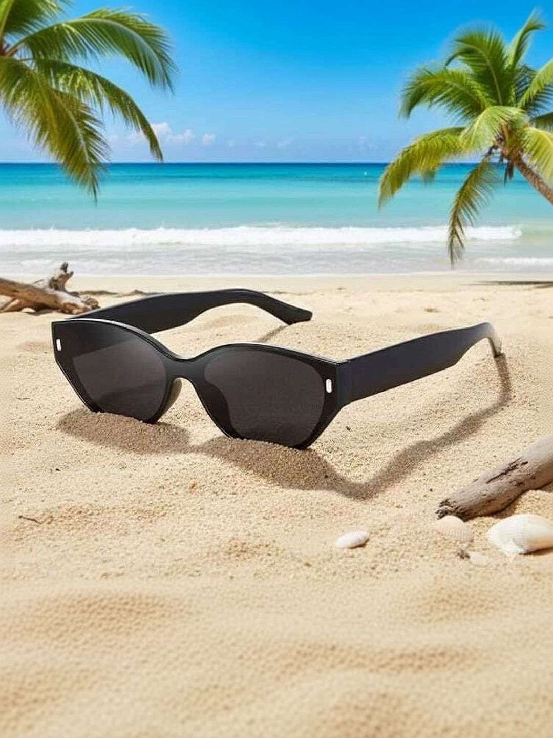 YOUTH CLUB Unisex Black Lens & Black Cateye Sunglasses with-picture-38