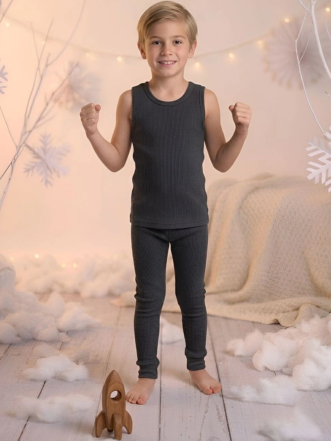 Kanvin Boys Cotton Round Neck Thermal Set-picture-44