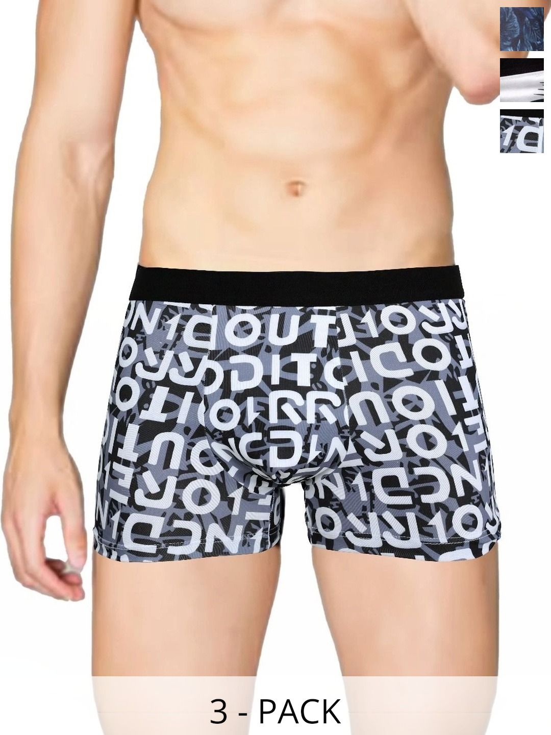 VIVA PLAST Men Pack of 3 Printed Assorted Boy Shorts-picture-51