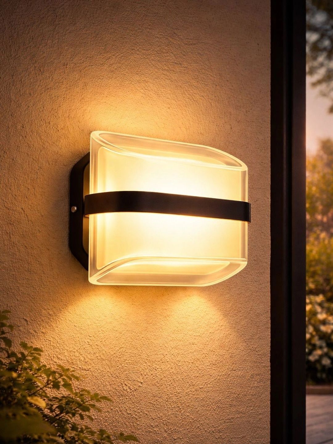 ENORMITY Black Acrylic Contemporary Rectangle Shaped Wall Lamp-picture-35